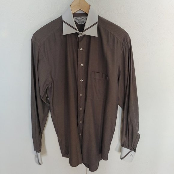 Francesco Ridolfi Luxury Dress Shirt - Men's 15 1/2 L - Picture 2 of 6